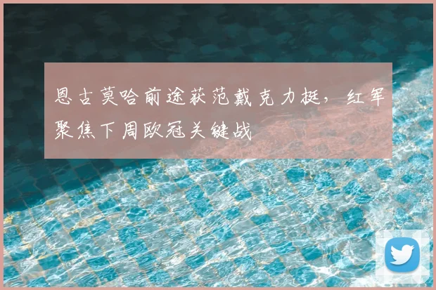 恩古莫哈前途获范戴克力挺，红军聚焦下周欧冠关键战